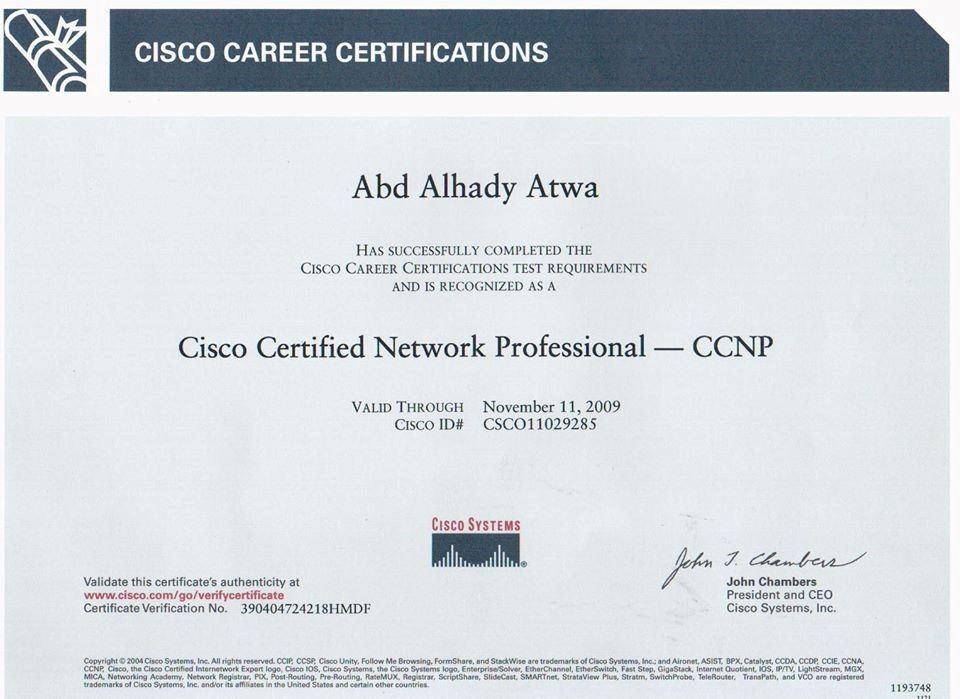 Professional Certificate 3